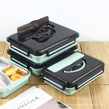 Portable stainless steel 304  lunch bento box for keeping fresh with PP lid